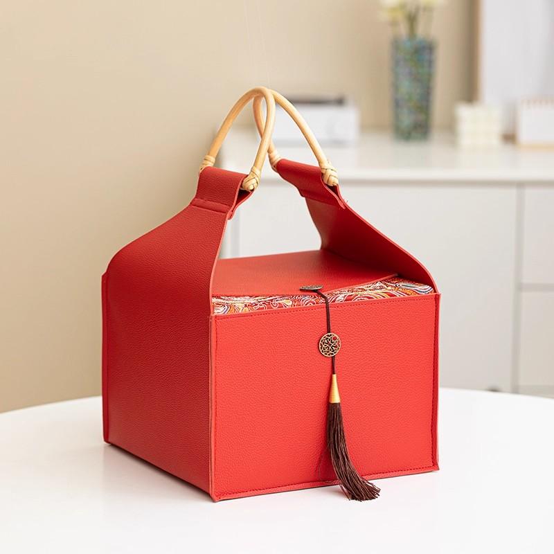 Luxury Leather Gift Box Elegant Wedding Candy Box, Premium Packaging for Coffee, Tea, Sweets, Bridal Souvenirs  Empty Gift Box