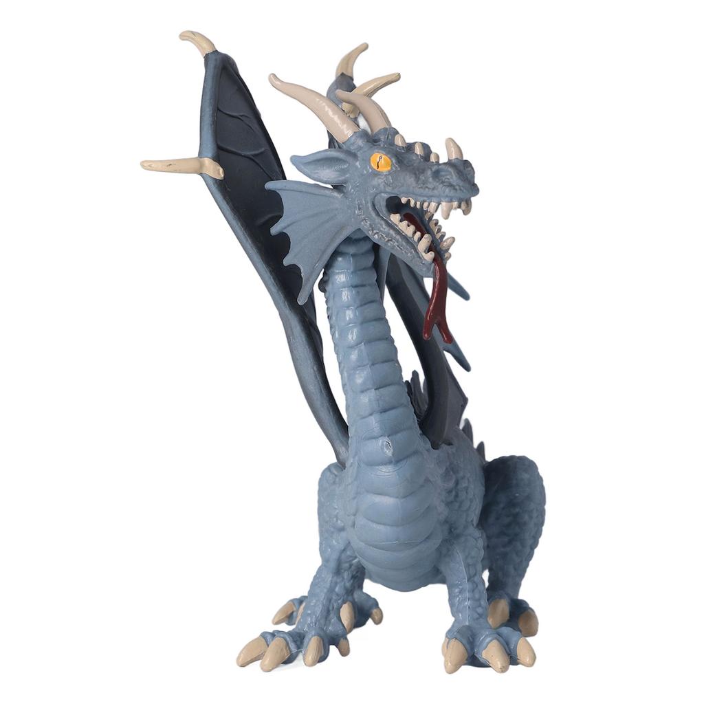 Dragon Model Figure Blue Plastic Vivid Cute Style Educational Dragon Figurines for Toys Decoration