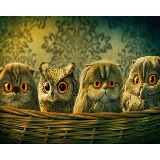 huacan Animals 5D DIY Diamond Painting Embroidery Drill Mosaic Needlework Craft Home Decor