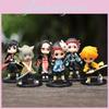 Adorable Q Version 6-piece Demon Slayer Pvc Figures Set 11cm Anime Characters Collection