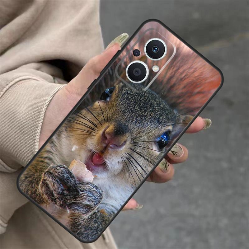 Squirrel Cute Animals Case For OPPO Reno 8T 13F 14F 12F 11F 10 12 13 14 Pro 7 8 Lite OPPO Find X8 X6 X9 Pro Cover
