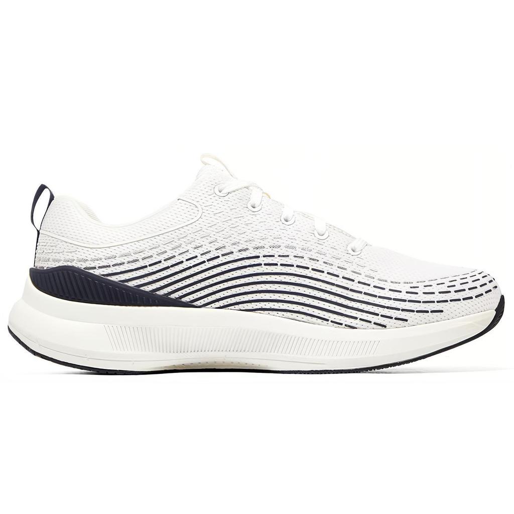 Skechers Go Run Pulse Comfortable Low-Top Casual Running Shoes Men Sneaker White Black 220536-WNV