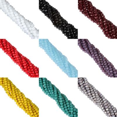 Rondelle Facettiert Großhandel 8MM 70 stücke Glas Kristall Neue Spacer Lose Perlen DIY für Schmuck Machen