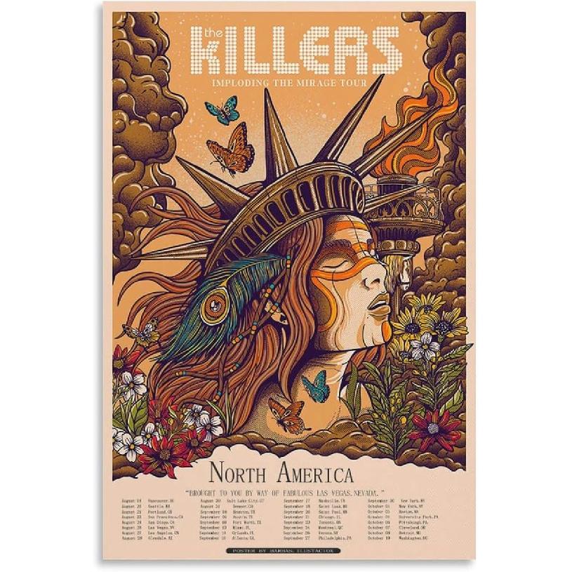 The Killers 1 Canvas Poster Bedroom Decoration Landscape Office Valentine s Birthday Gift Unframe-style08x12inch(20x30cm) 12 L x 8 W