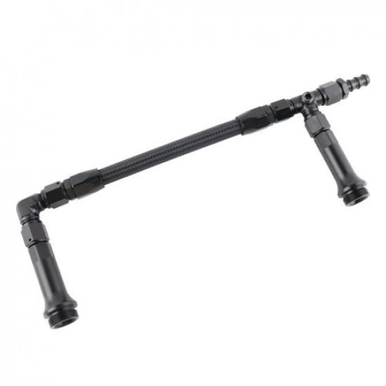 6AN Braided Dual Feed Carb Fuel Line Double Pump for 4150 Holley Carburetor