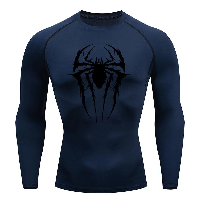 Sportswear Men Gym Compression T Shirt Running Long Sleeve Sports T-shirt Elastic Quick Dry Sport Tops Tee Athletic Shirts Men