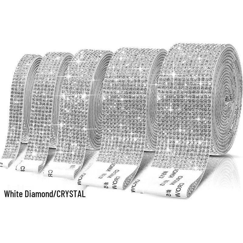 

Самоклеящиеся полоски стразов: DIY Аксессуары для украшений, украшения автомобиля и поделок 2 rows (Width 0.45CM)