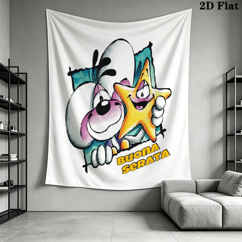 diddl Wall Tapestry Aesthetic Wall Hanging Printed Fabric Blanket Decorative Tapestries for Bedroom Living Room Home Decor