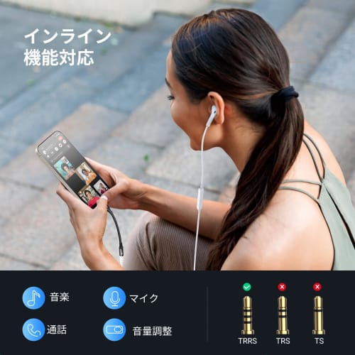 UGREEN [High Resolution Sound Quality] USB C Earphone Jack Conversion Type C Earphone Conversion Adapter Equipped with DAC 32bit/384KHz Call/Music/Mic