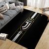 Juventus Football Club Flannel Pattern Square Carpet,Area Rug,Carpet Rug for Living Room Bedroom Sofa Playroom Decor,Non-slip Floor Mat