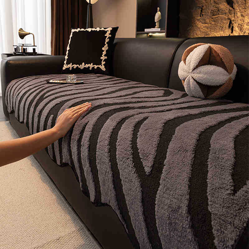 Winter Plush Sofa Cushion Non-Slip Sofa Seat Cushion Advanced Sense  New Sofa Cover Sofa Cover Cover Cloth Towel
