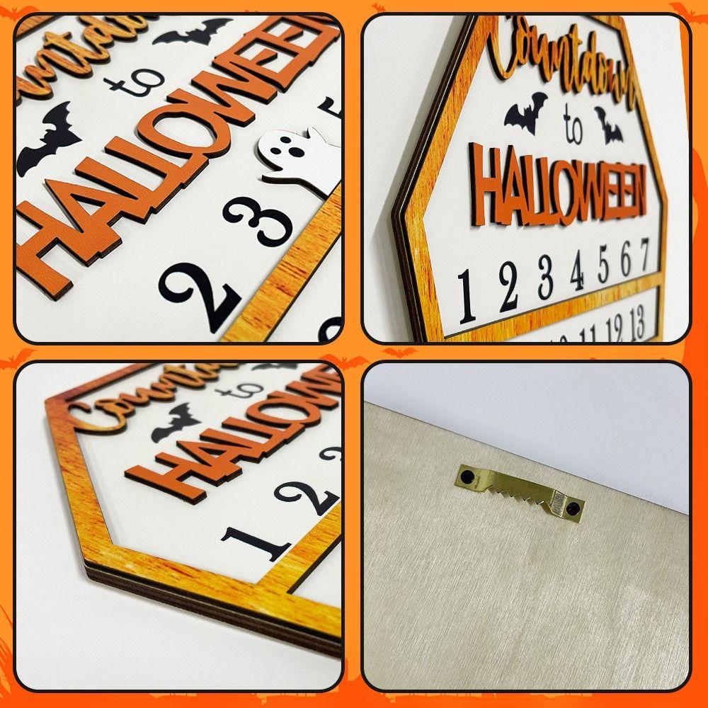 Ornament Desktop Decoration Pumpkin Ghost Holiday Decor Halloween Theme Countdown Calendar Family