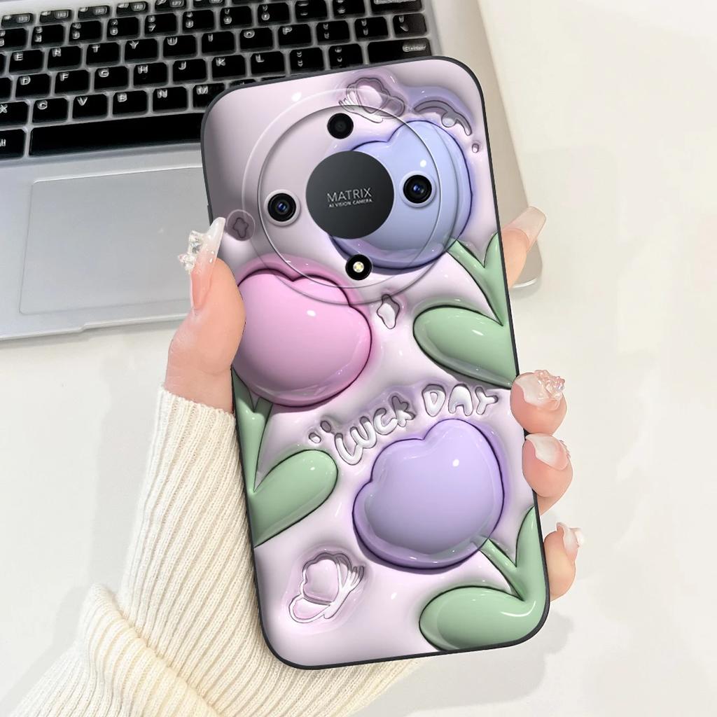 For Honor Magic5 Lite 5G Case Cute Cartoons Duck Silicone Soft Back Cases For Magic6 Lite 5G Cover Magic 5Lite 5G Bumber Shell