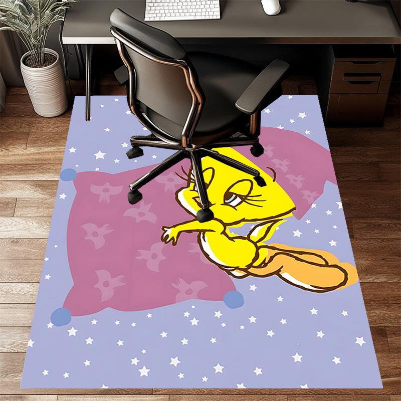 1pc Tweety1 Design Printed Area Rug Carpet for Bedroom Living Room Home Decor Rugs Mat Non Slip Mat Rug for Bedside