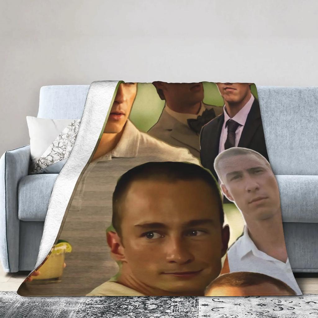 Rafe Cameron Collage Plush Flannel Throw Blanket for Couch Bed  Soft Warm Bedspread Design Quality Gift for Boys Girls