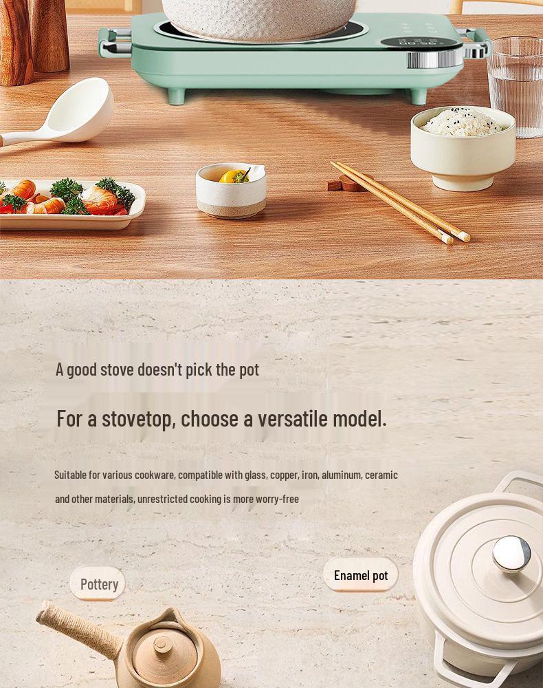 Ultra-Thin High-End 3500W Electric Ceramic Stove & Multi-Functional Infrared Oven with Electric Kettle