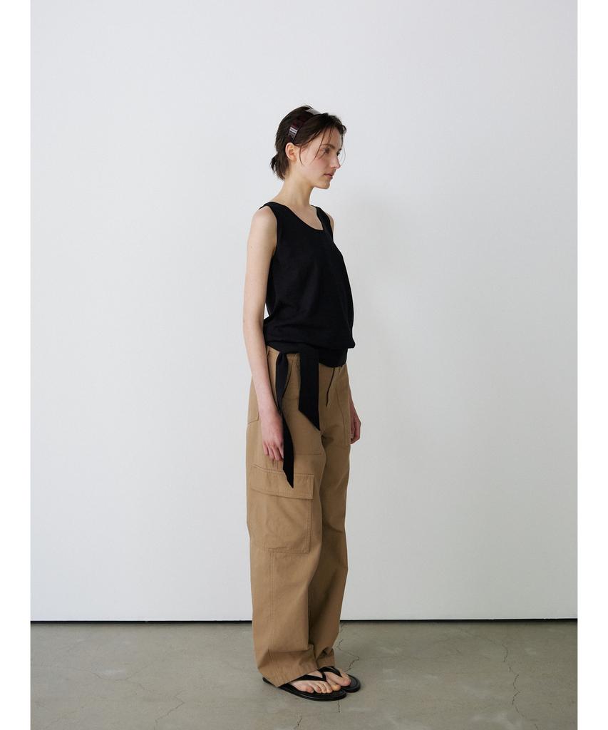 Ninnis Tie Sleeveless Knit Top (Black)