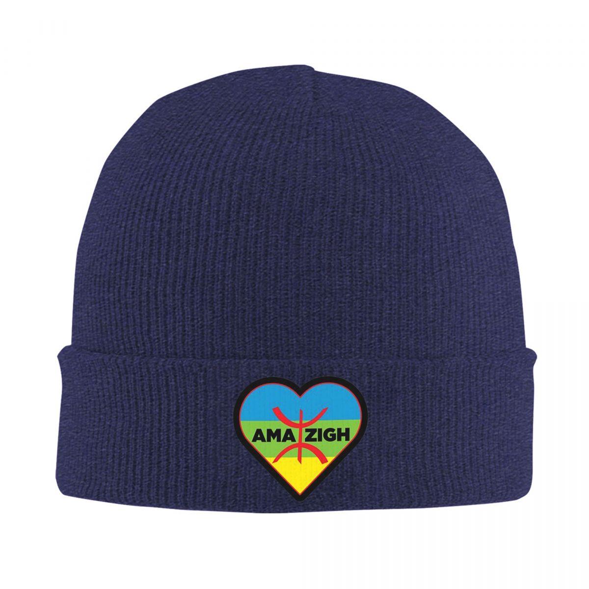 

Berber Kabyle Berbers Amazigh Flag Warm Knitted Cap Hip Hop Bonnet Hat Autumn Winter Outdoor Beanies Hats for Men Women Adult One Size
