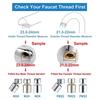 Dual-function Faucet Extender 24mm Faucet Sprayer Attachment Water Filter Faucet Aerator  Bathroom