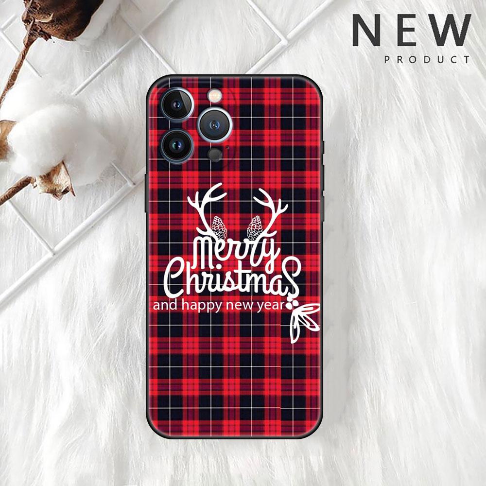 Merry Christmas Case For Apple iPhone 14 Pro Max 13 11 12 Mini SE 7 8 Plus X XS 6 6S Silicone Shell Phone Cover Soft TPU Funda