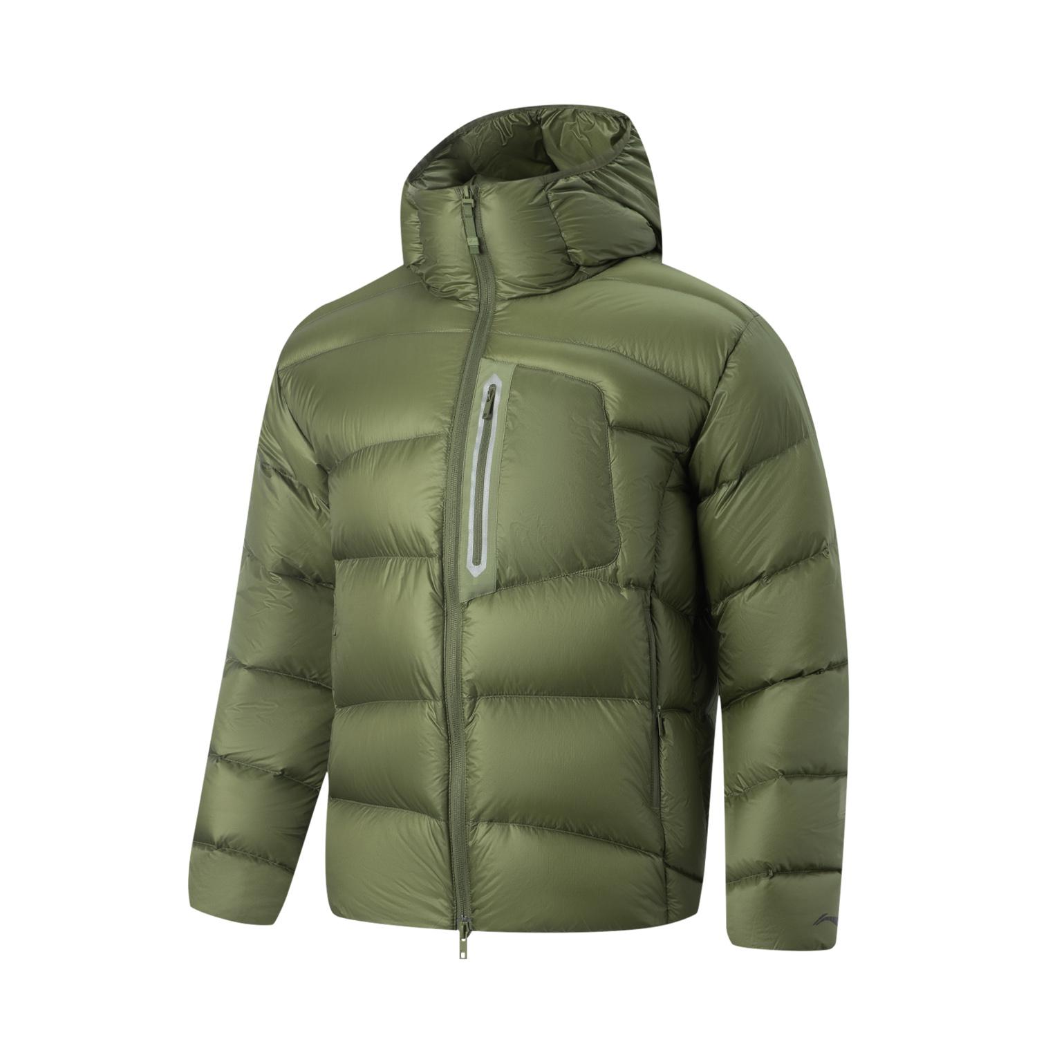 Li-Ning Outdoor CF Series Худи на молнии Теплая Удобная Пуховая Куртка Мужская Куртка AYMV161-2 M
