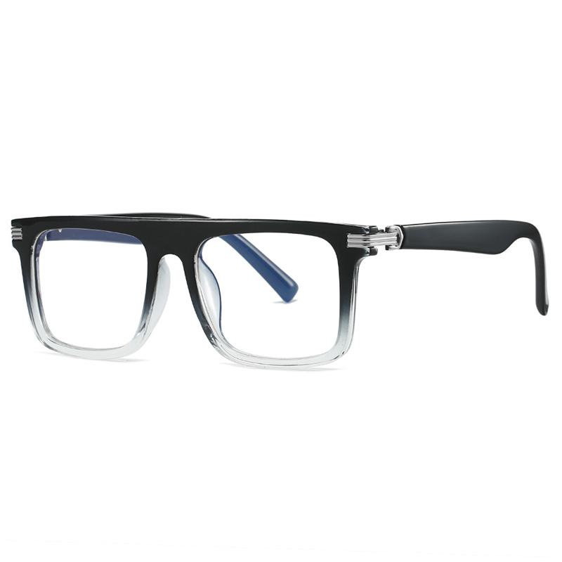

Vintage Classic Square Frame Glasses Men s and Woman s Myopia Hyperopia Astigmatism Optical Prescription Customized Spectacles Single Version&1.56&Anti Blue Ray чорний білий колір