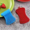 Double Sided Silicone Dishwashing Brush Soft Cleaning Brush  Fruit Vegetable