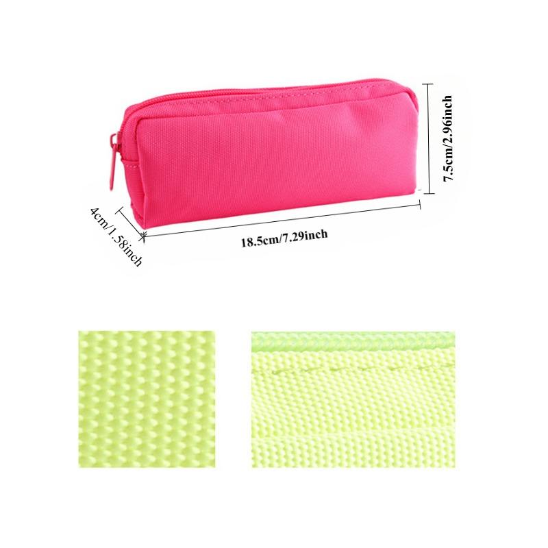 Pencil Case Black Stationery Trousse Scolaire Pencil Pouch School Supplies Solid Color Pencilcase Piornik School Pencil Cases