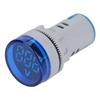 LED Voltmeter Signal Light Digital Display DC Voltage Meter Indicator Round Lamp Tester