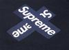 Supreme Cross Box Logo Tee Navy