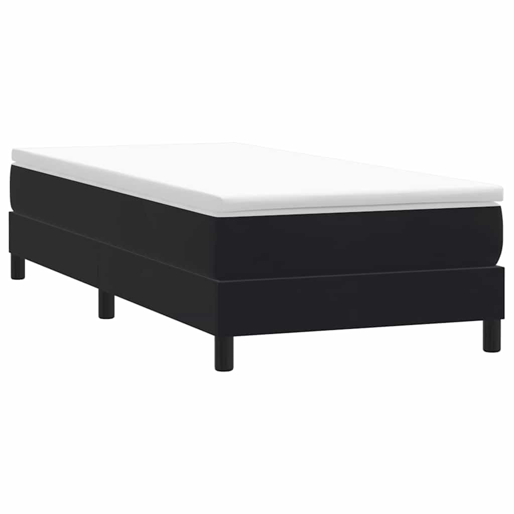 Box Spring Bed without Mattress Black 100x210 cm Velvet