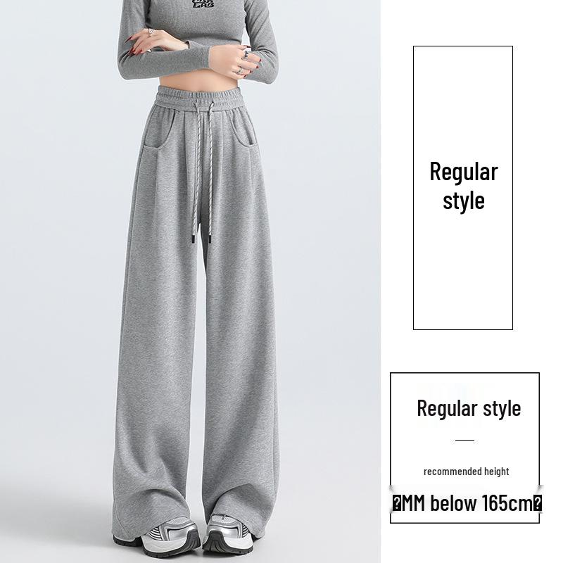 Women's Fleece-Lined Wide-Leg Drawstring Sweatpants - Autumn/Winter 2025 Collection