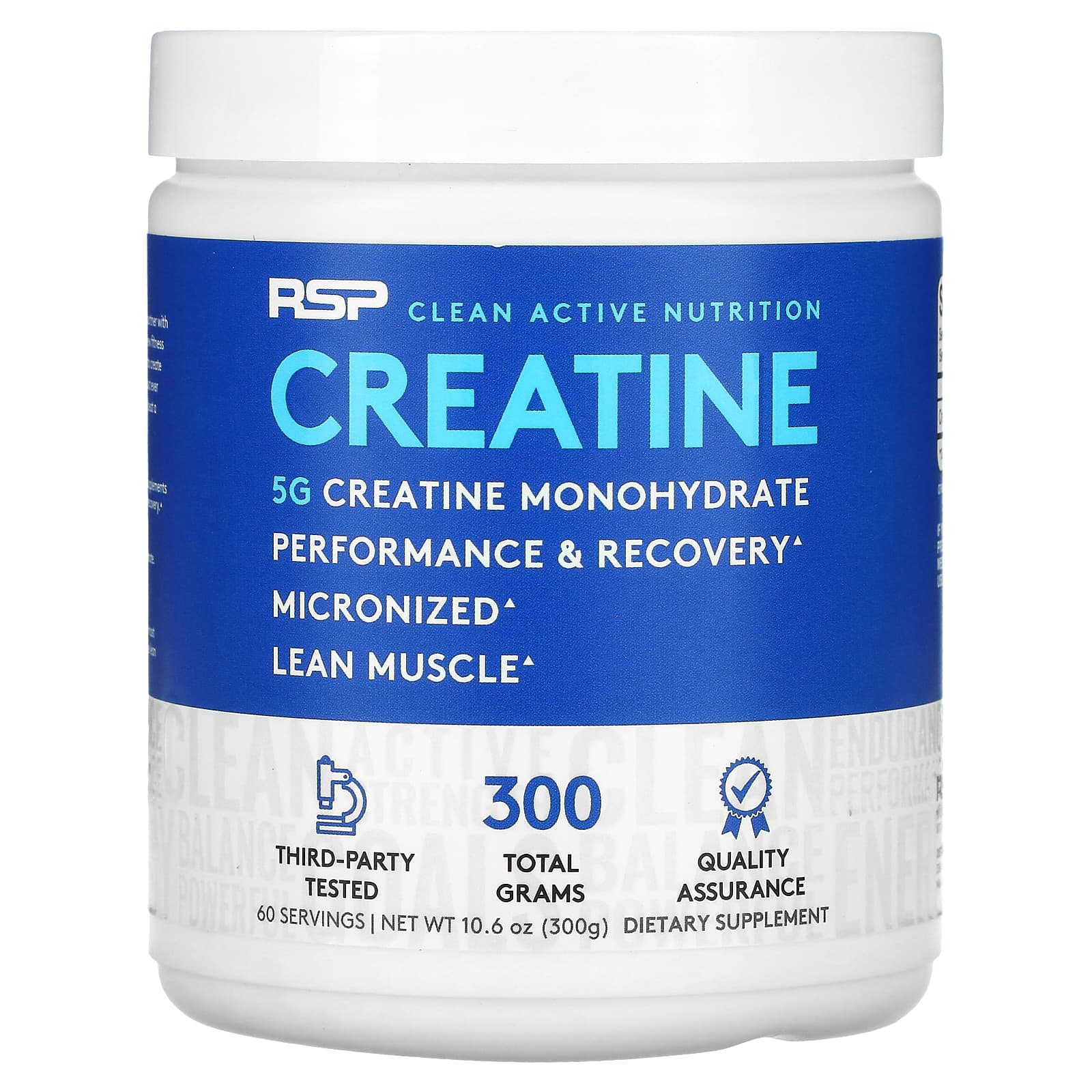 

RSP Nutrition, Creatine Monohydrate Powder, 5 g, 10.6 oz (300 g)