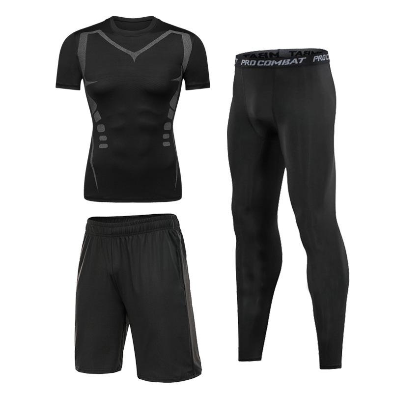 

Мужская быстросохнущая, влагоотводящая, высокоэластичная фитнес-футболка для бега и баскетбола L