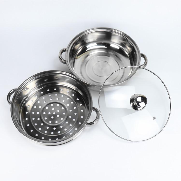 Stainless Steel Double-Layer Thickened Soup Steamer Pot - Multifunctional Household Cookware Gift