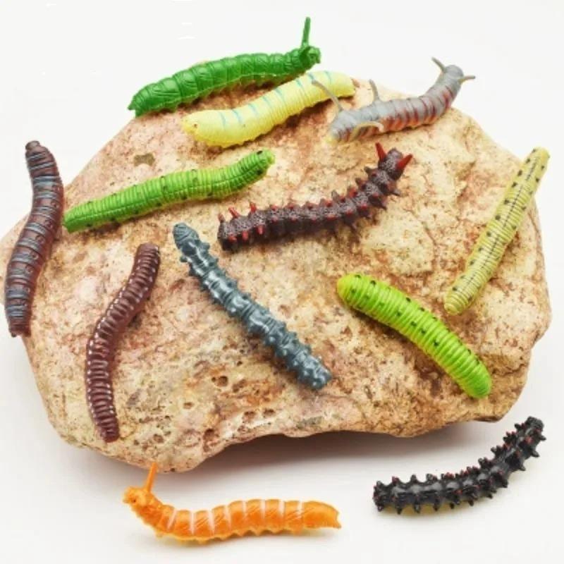 1/10pcs 3D Caterpillar Hair Clips Novelty Insect Hairpins Halloween Prank Toys Creepy Crawlers Headwears Cosplay Adults Party