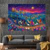 Background cloth for holiday gatherings vivid starry sky scenes including camels and shepherds no need for power supply