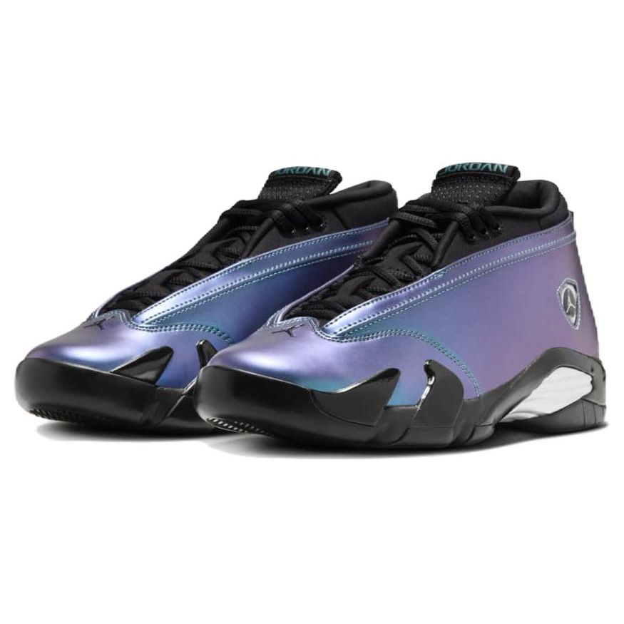 Air Jordan 14 Retro Low Love Letter Sieviešu kedas Tirkīzzils Minerāltekstūras Tirkīzzils Metālisks Sudrabs DH4121-300