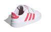 Adidas Neo GRAND COURT Low top Skateboard Shoes White Pink Infant And Toddler EF0115