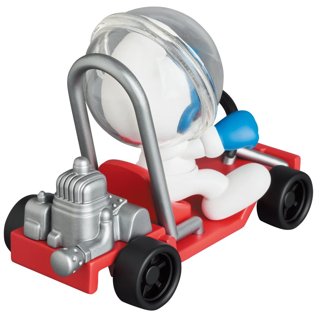 UDF THE SMURFS SERIES 2 SMURF ASTRONAUT Smurf Astronaut with MOON Approximately Fully Assembled Figure BUGGY, 87.5mm Tall, Non-scale, Painted,