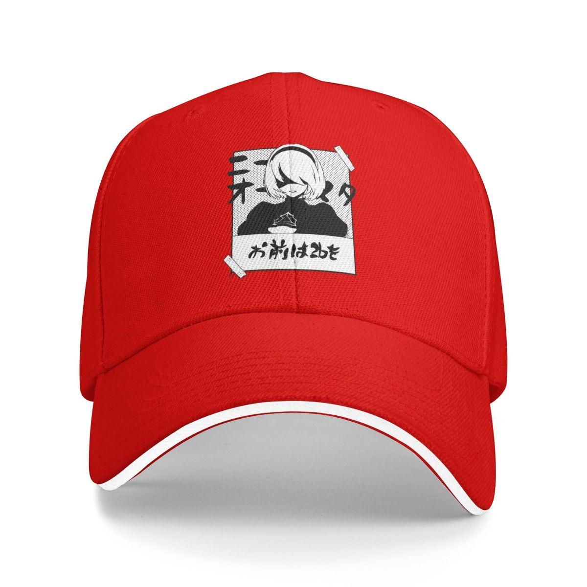 

Baseball Caps Nier Automata 2B Manga Graphic Unisex Sport Summer Hats One Size