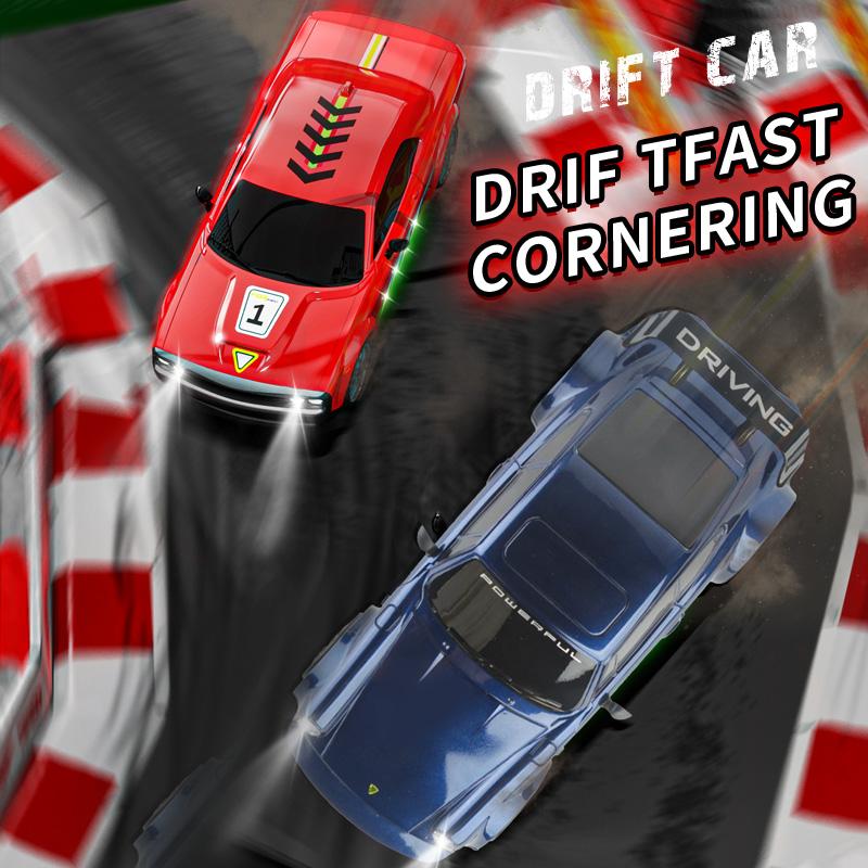 1/20 Tam Ölçekli RC Araba Rekabetçi 2.4G 4WD 15Km/h Işıklı Uzaktan Kumandalı Drift Yarış Aracı Çocuklar İçin Oyuncaklar Doğum Günü Hediyeleri