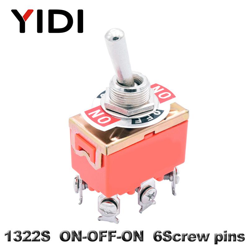 10pcs Toggle Switch E-TEN 1322 1021 1122 1221 1321 3pin 6pin on-off SPST SPDT Switch 6pin on-off-on on-on DPDT Waterproof Cap