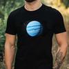 T-Shirt Herren Blauer Planet Motiv Baumwolle Größe XS bis 5XL
