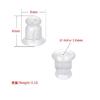 ZHUKOU 200pcs/lot Clear Soft Silicone Rubber Earring Backs Safety Rubber Stopper Jewelry Accessories DIY Ear Plugging model:VE86