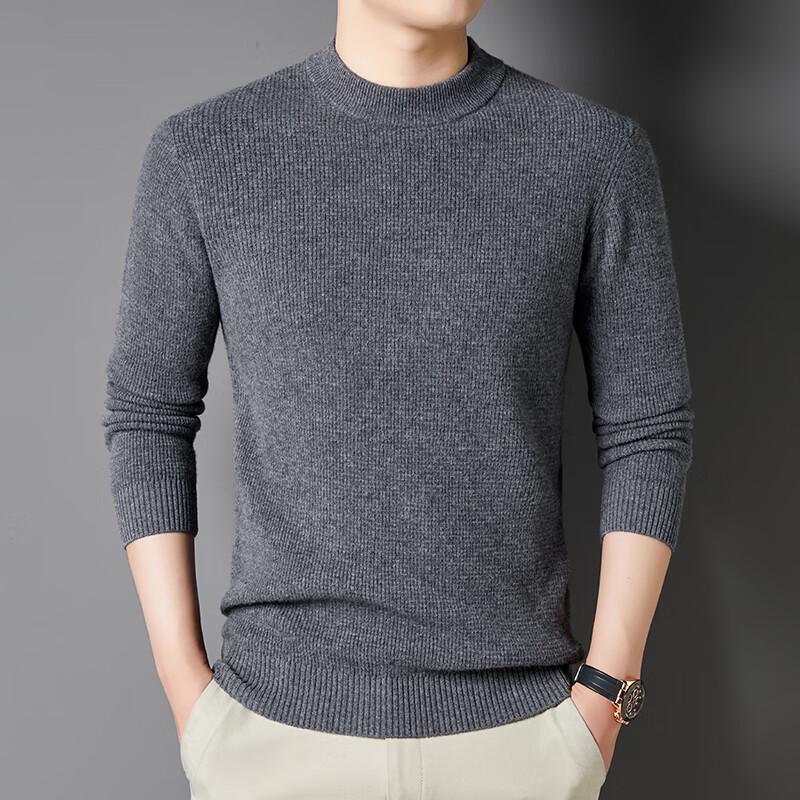 

Yiliteng Men s Waffle Knit Round Neck Sweater M