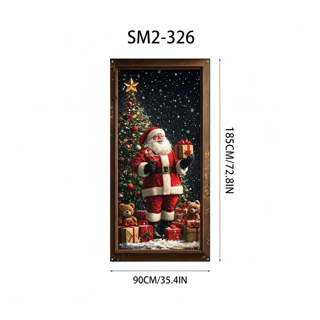 Santa Claus Christmas Hanging Cloth Background Decoration