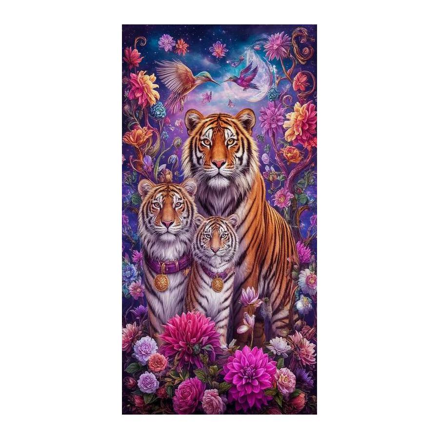 Tijger Grote Maat Diamant Schilderen Nieuwe Collectie Wilde Dieren Diy Volledig Vierkant Rond Boor Strass Borduurwerk Mozaïek Kruissteek Kits Muur Decor