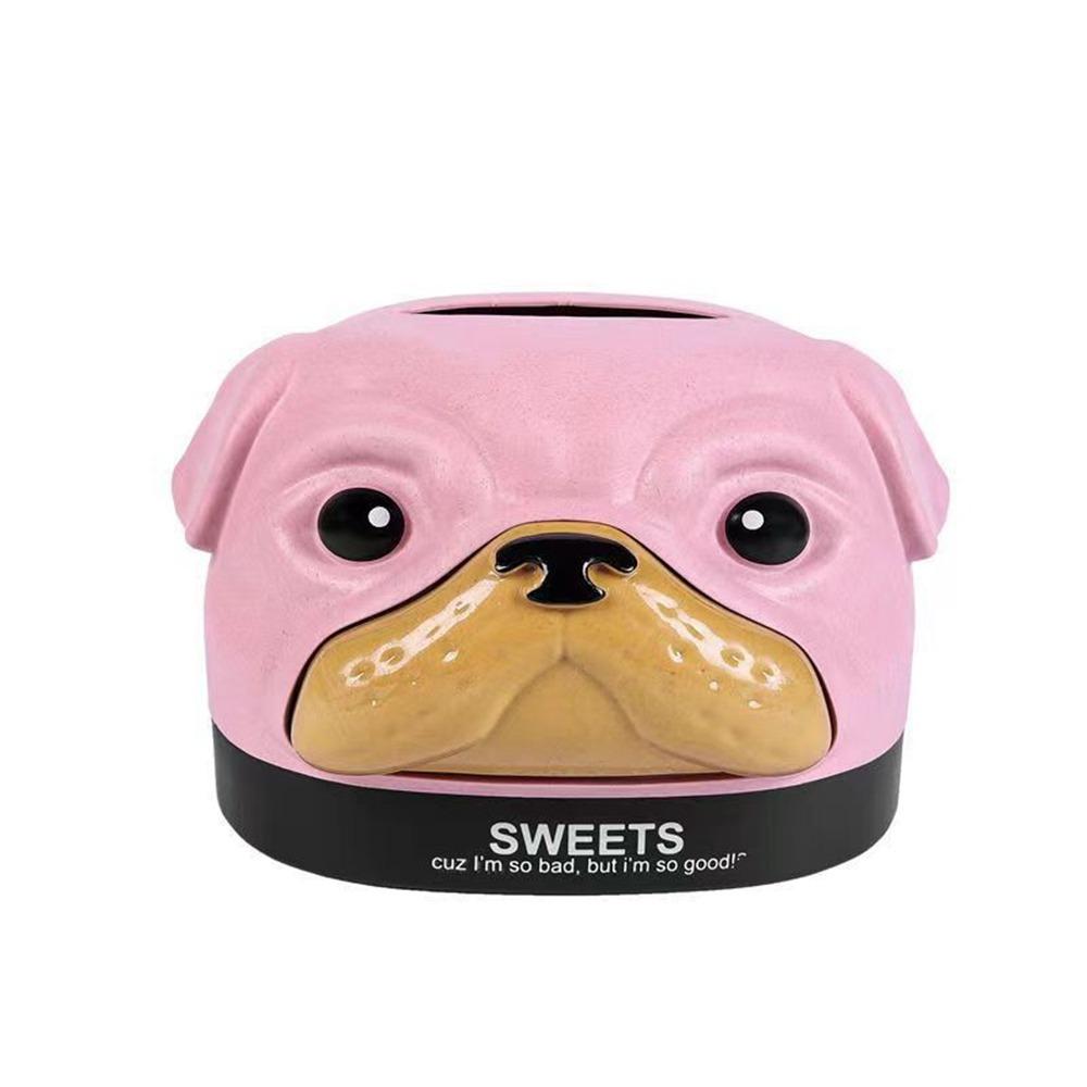 Unique Cartoon Roll Paper Box Fashionable Napkin Storage Box Creative Dog Tissue Box Household