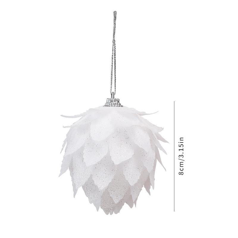 8cm Stoffbezogene Weihnachtskugeln Baumschmuck für Feiertagsdeko Heimparty Geschenk Dekorationen